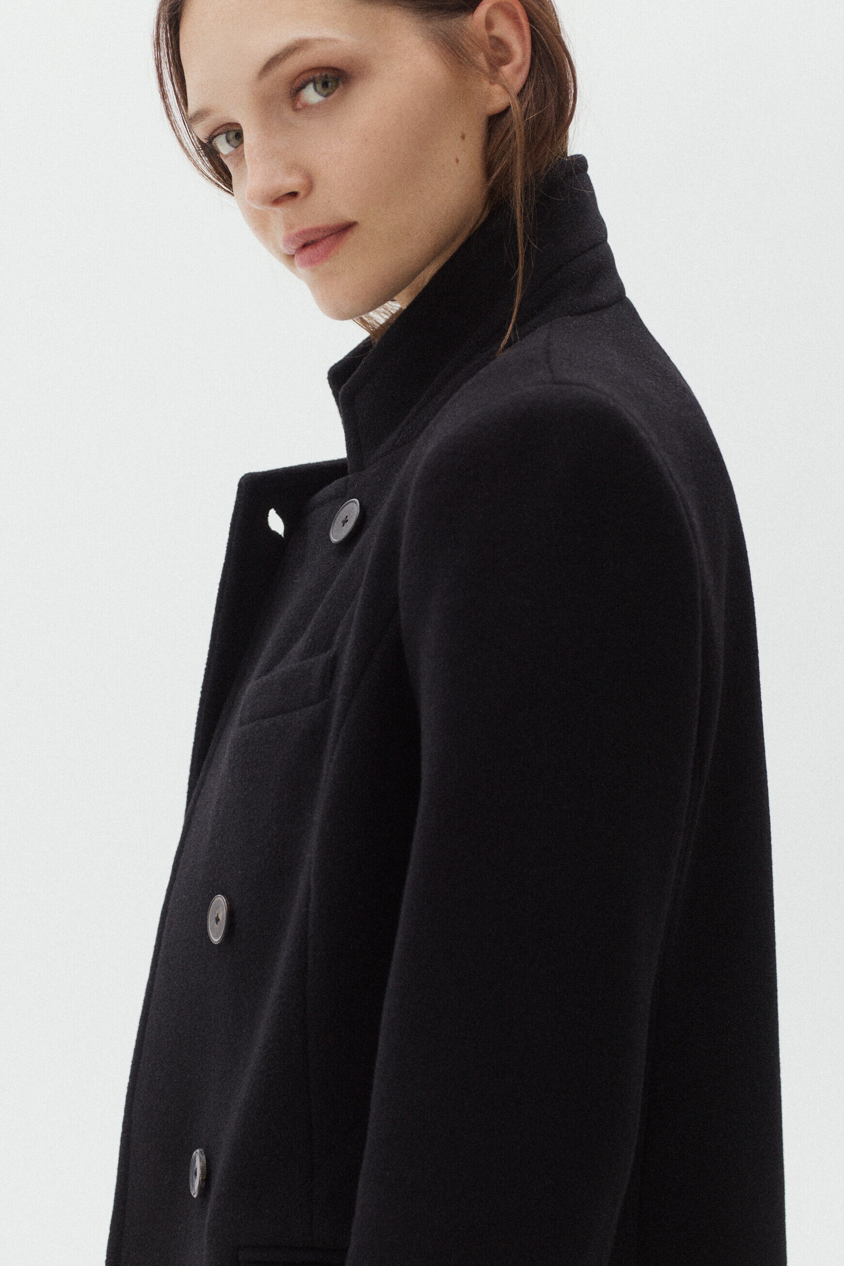 manteau jacques noir femme