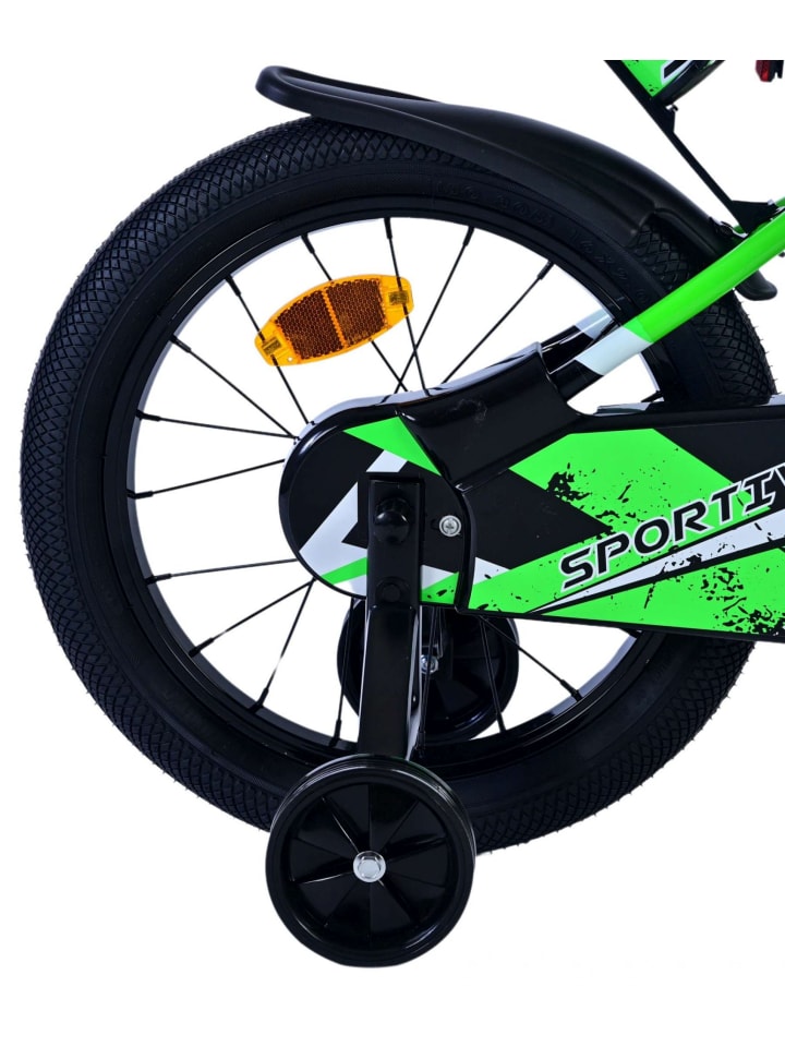 Volare Kinderfahrrad Sportivo für Jungen 16 Zoll Kinderrad Neon Grün Schwarz 4 Jahre günstig kaufen onesize