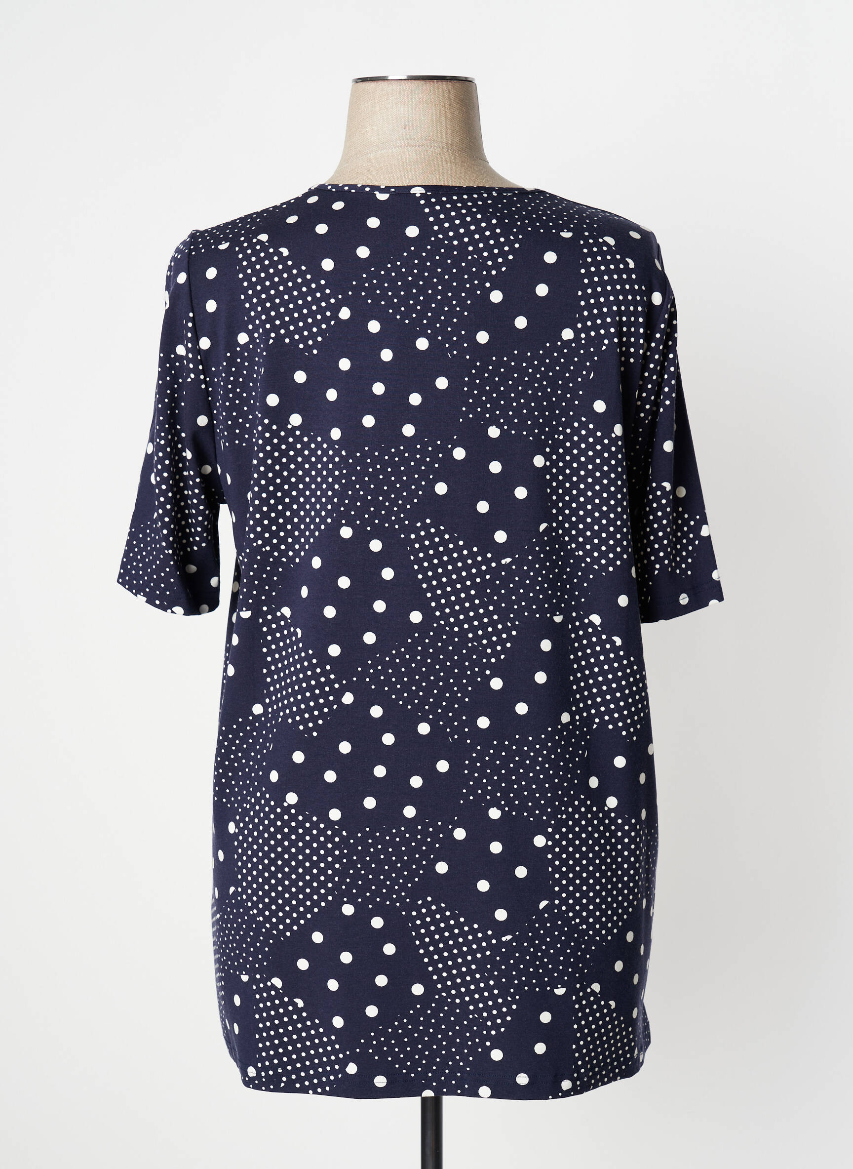 Chalou Tuniquemanchecourte Femme couleur bleu