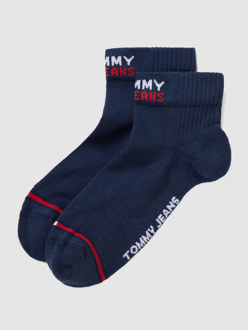 Sneakersocken im 2er-Pack in marineblau