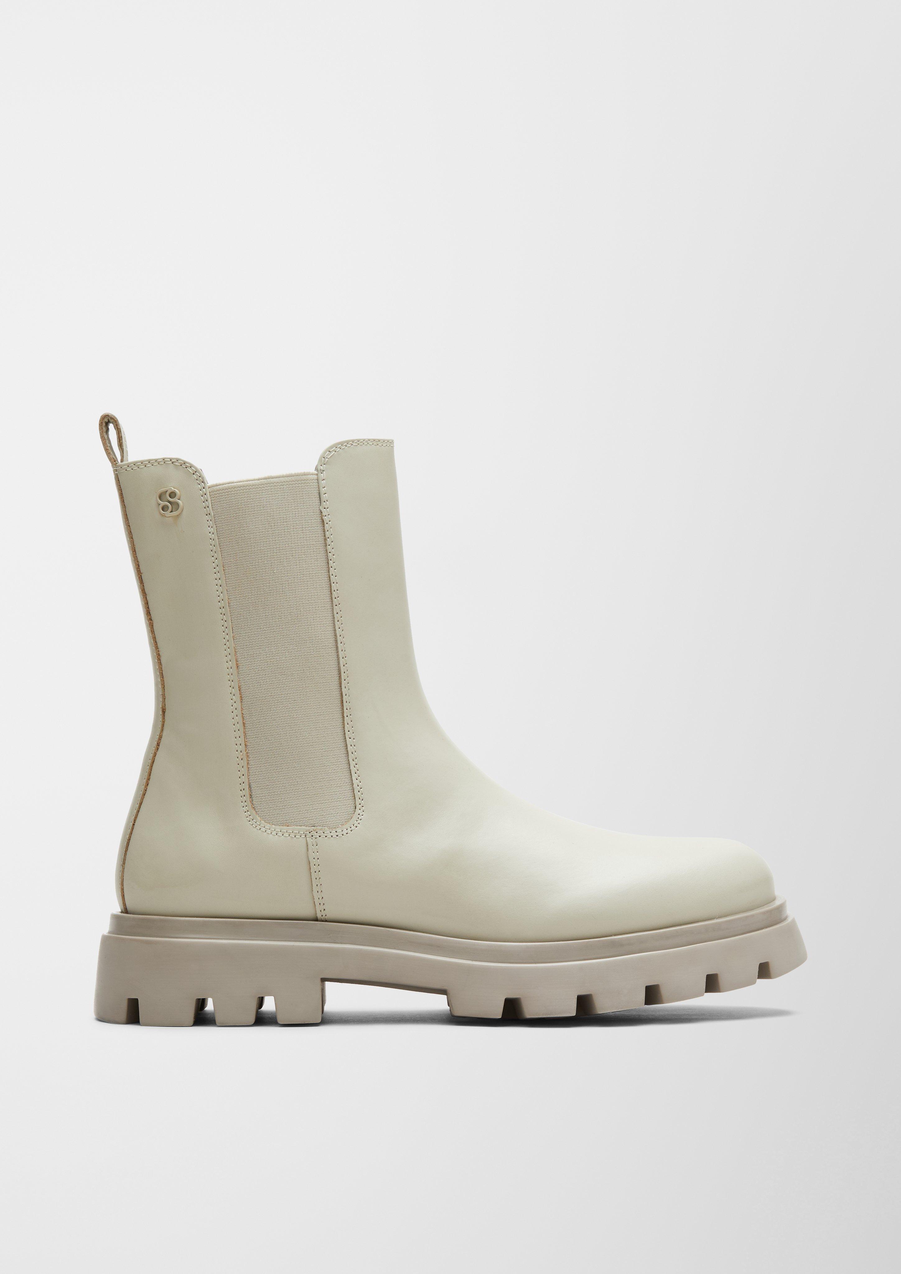 Gefütterte Lederstiefel  6006611-462