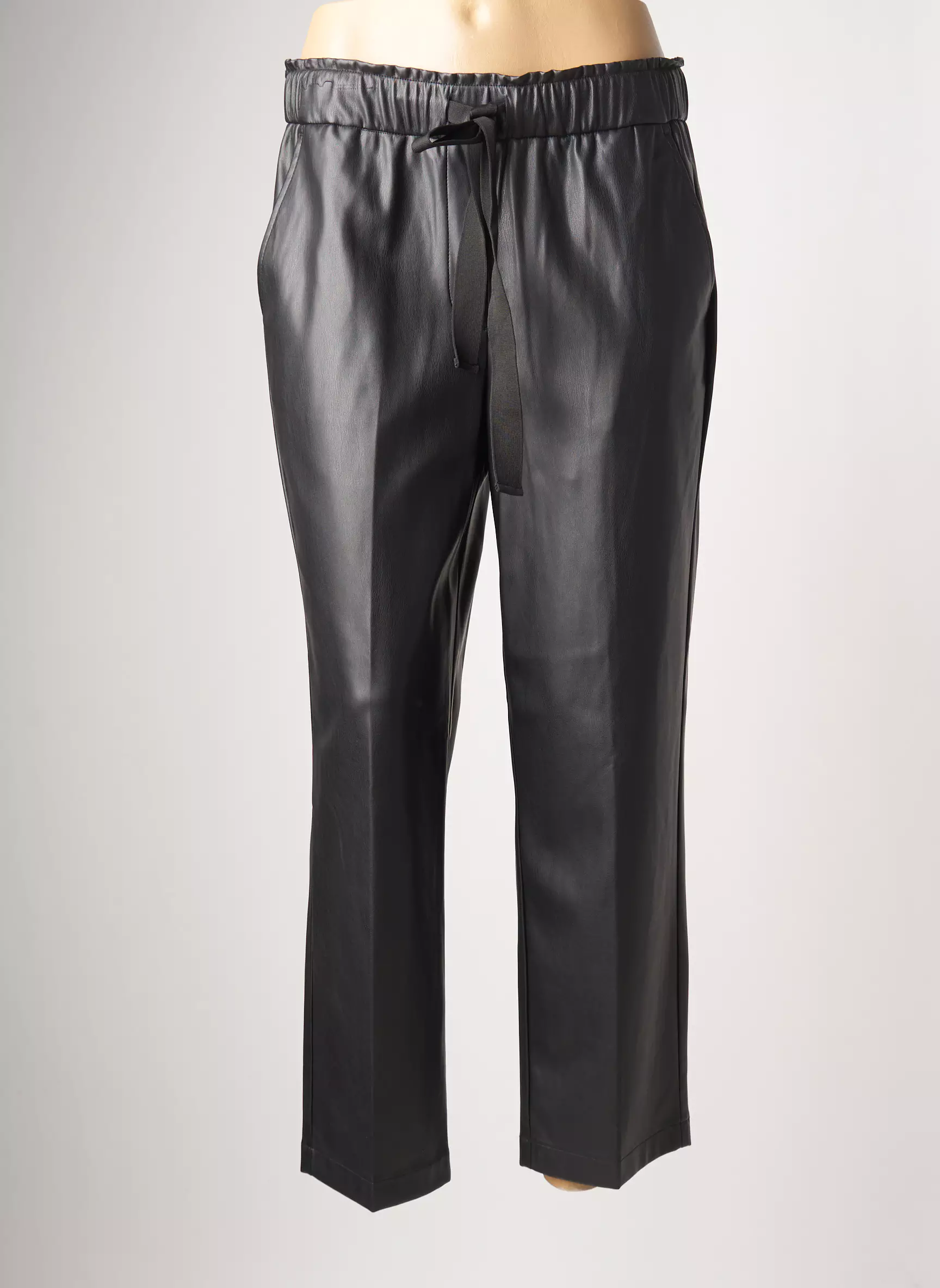 Oui Pantalon7 8 Femme couleur noir