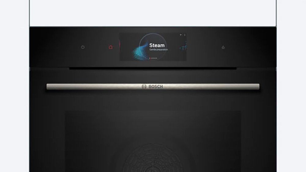 BOSCH Dampfbackofen Serie 8 HSG7584B1, mit Teleskopauszug nachrüstbar, ecoClean Direct