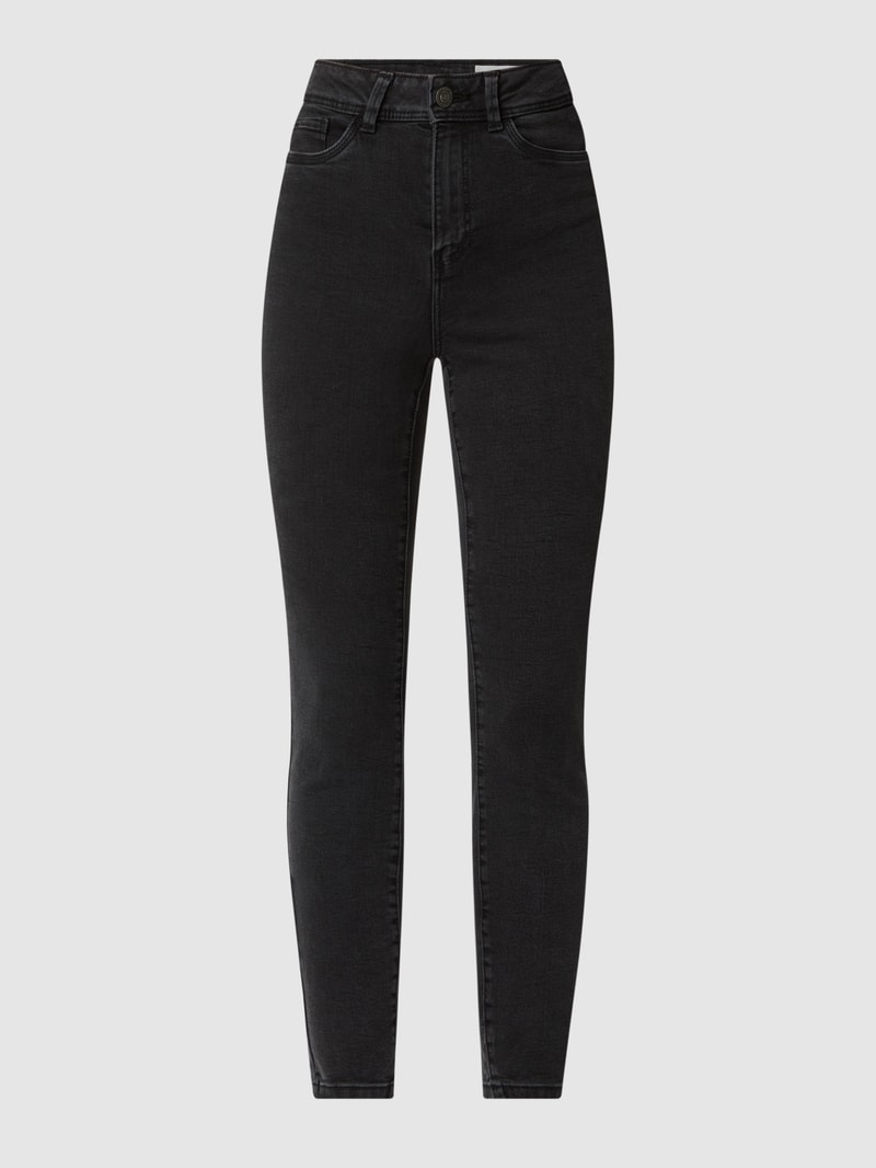 Super Skinny Fit High Waist Jeans mit Stretch-Anteil in schwarz