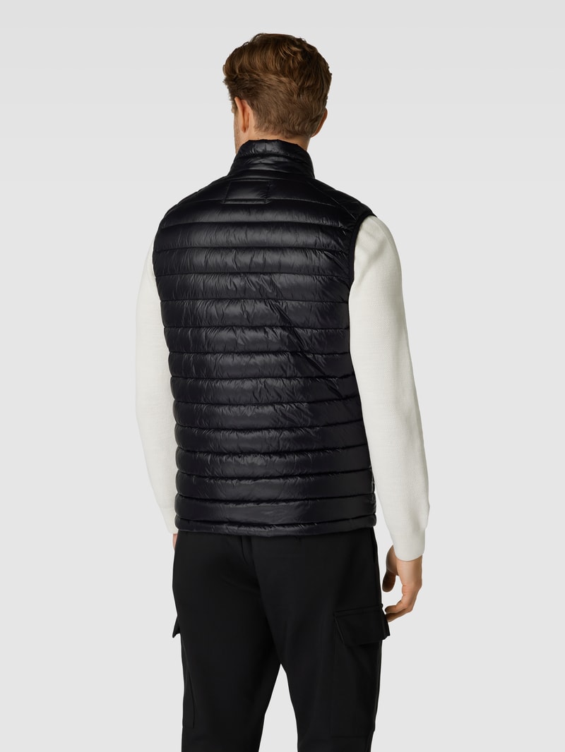 Weste mit Logo-Patch in schwarz
