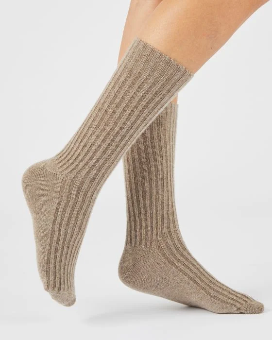 Chaussettes maille côtelée chaude et épaisse Thermolactyl