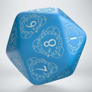 W20 blue & white Card Game Level Counter 30mm (1)