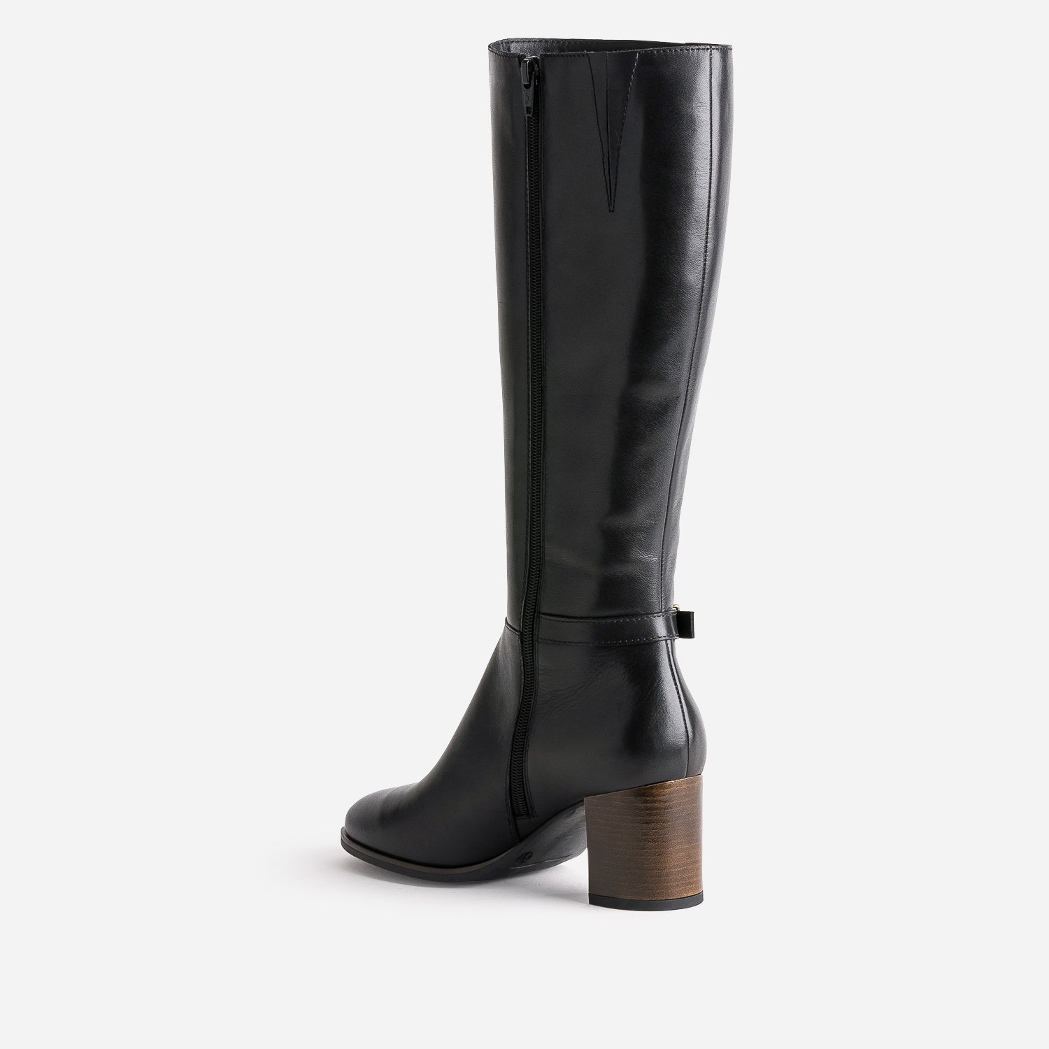 Botte noire éco-conçue en cuir