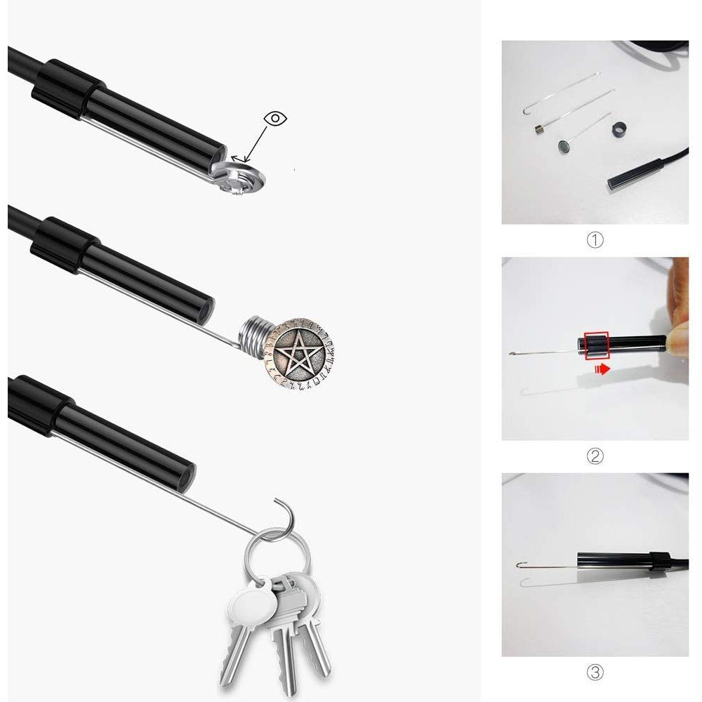 FeelGlad USB-Endoskop,5,5-mm-Endoskopie Kamera Kompaktkamera