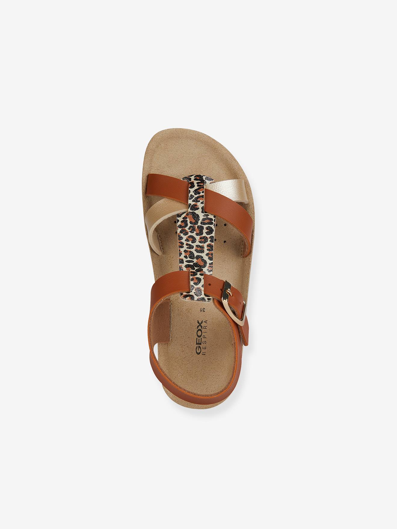 Geox Mädchen Sandalen J45EA Costarei Girl GEOX - braun