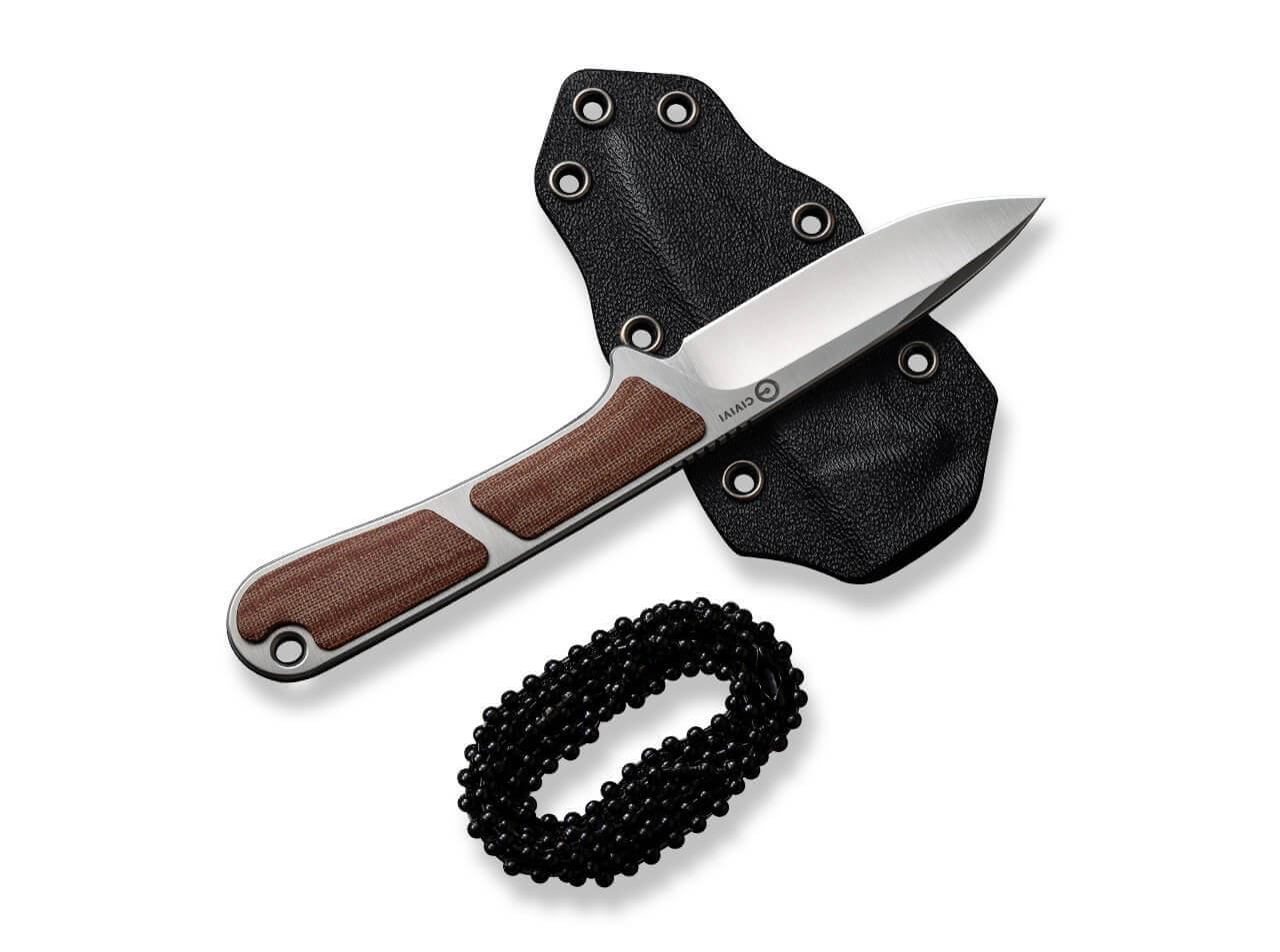 Mini Elementum Fixed Micarta Brown