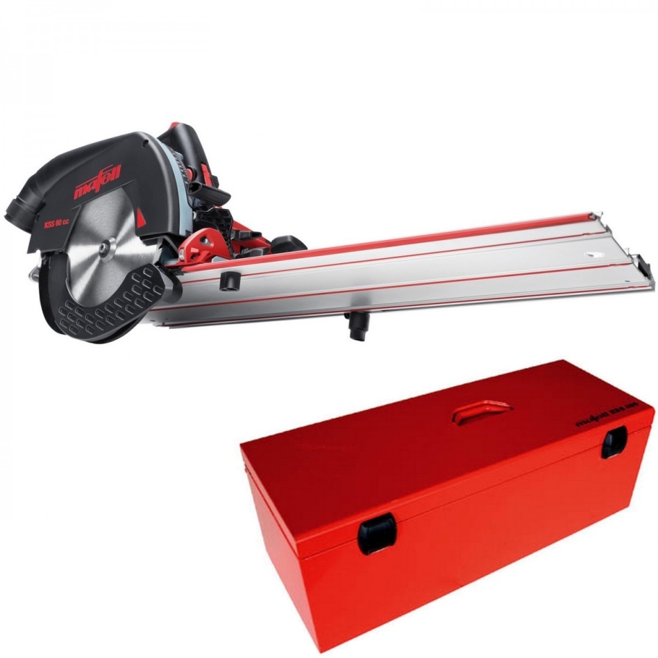 Mafell 91B102 KSS60 CC skersinio pjovimo pjūklo sistema 67 mm lagaminėlyje