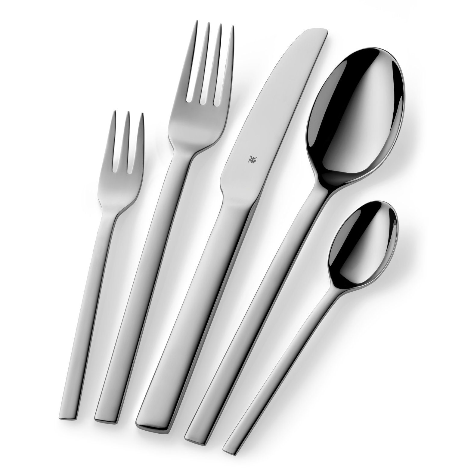 WMF Besteck-Set Tavira, 6 Personen, 30-teilig, Monobloc-Messer, Cromargan Edelstahl poliert