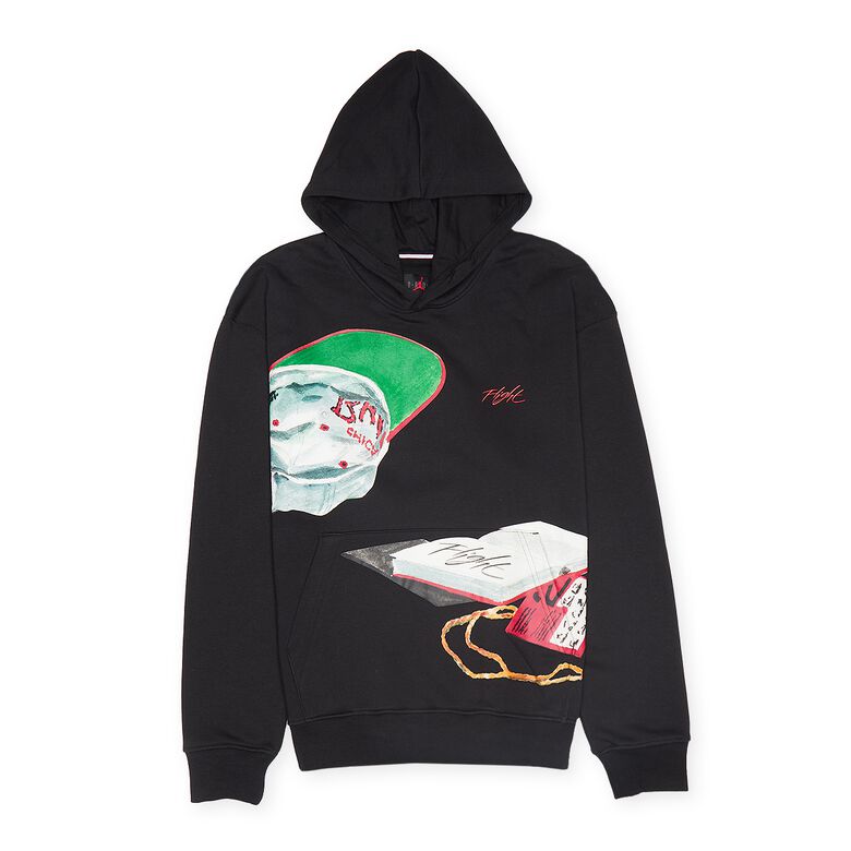 JORDAN Flight Artist Fleece PO black/sail/university red