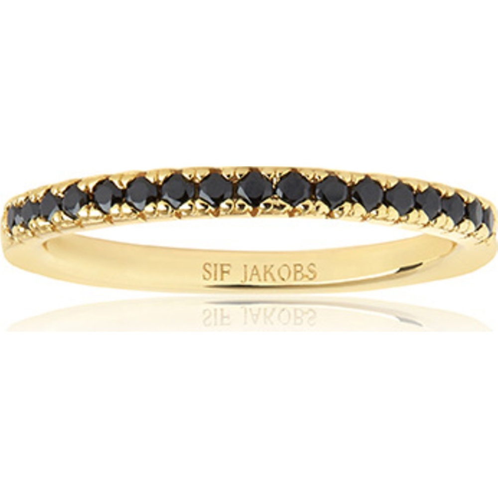 Sif Jakobs Jewellery Bague pour femme 925 Argent or, noir Bague