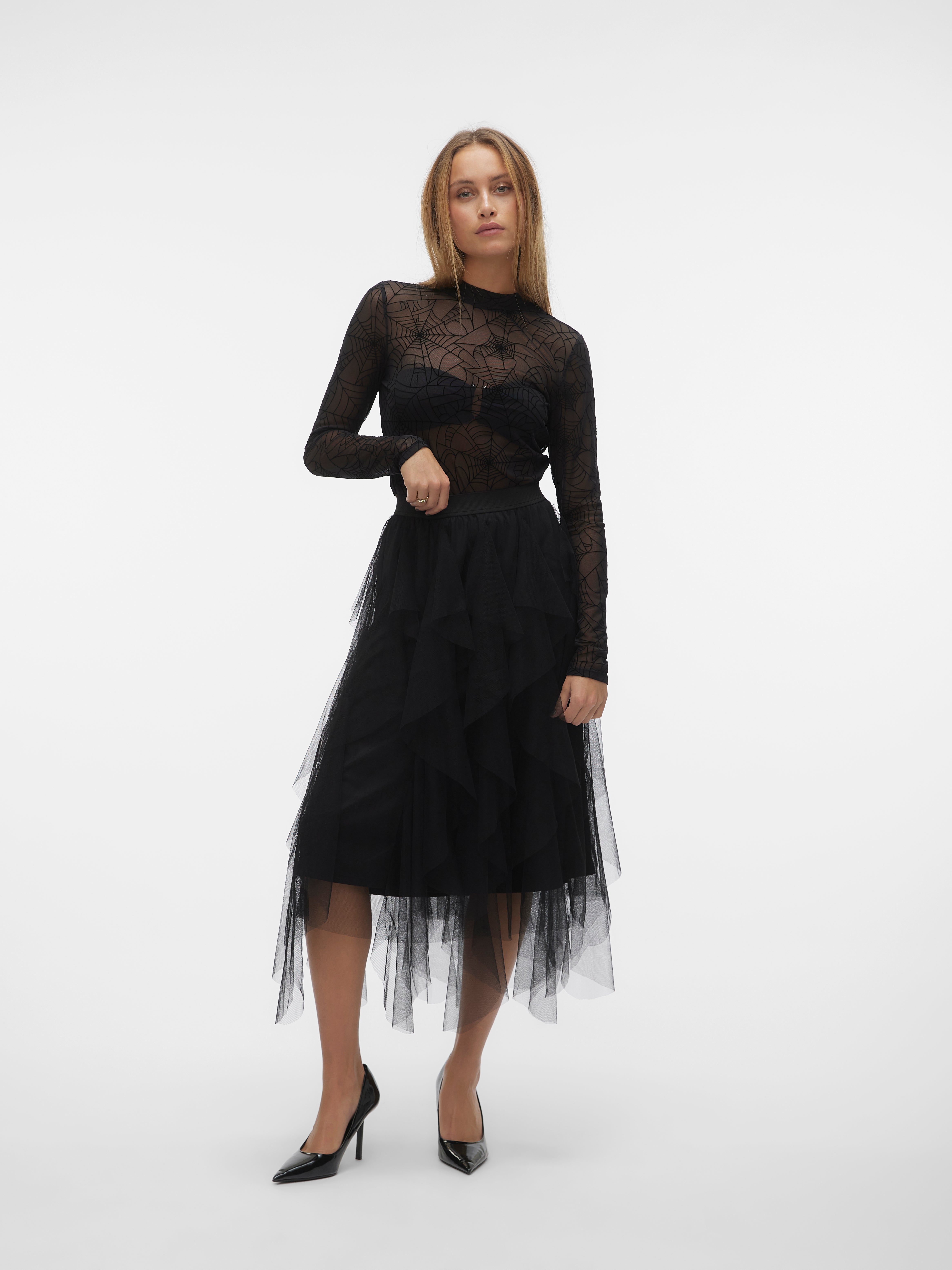 VMEVE Hohe Taille Midirock