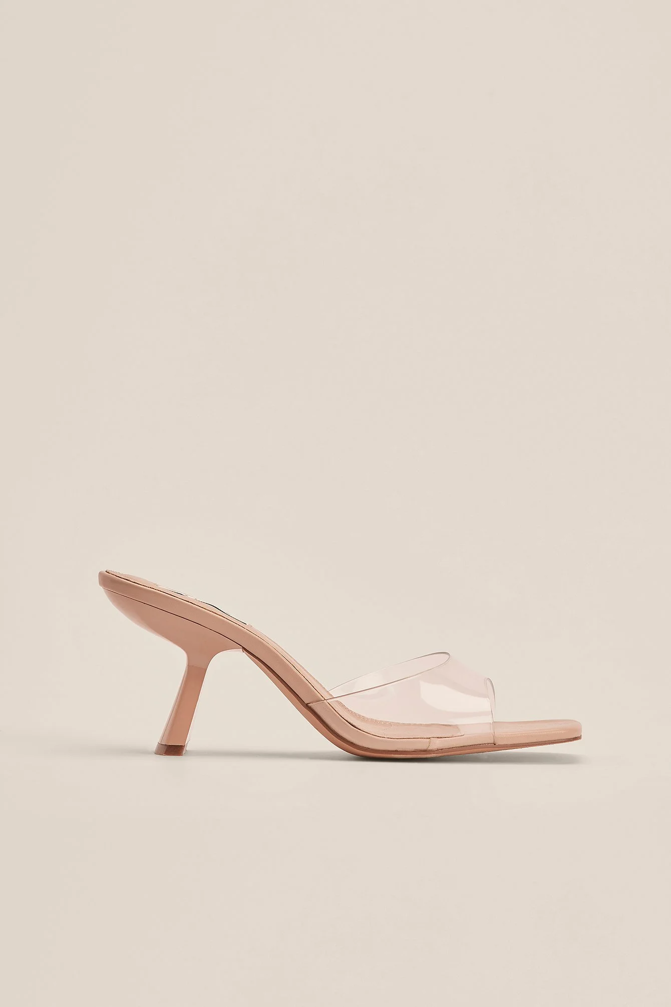 Transparente Schuhe mit Absatz