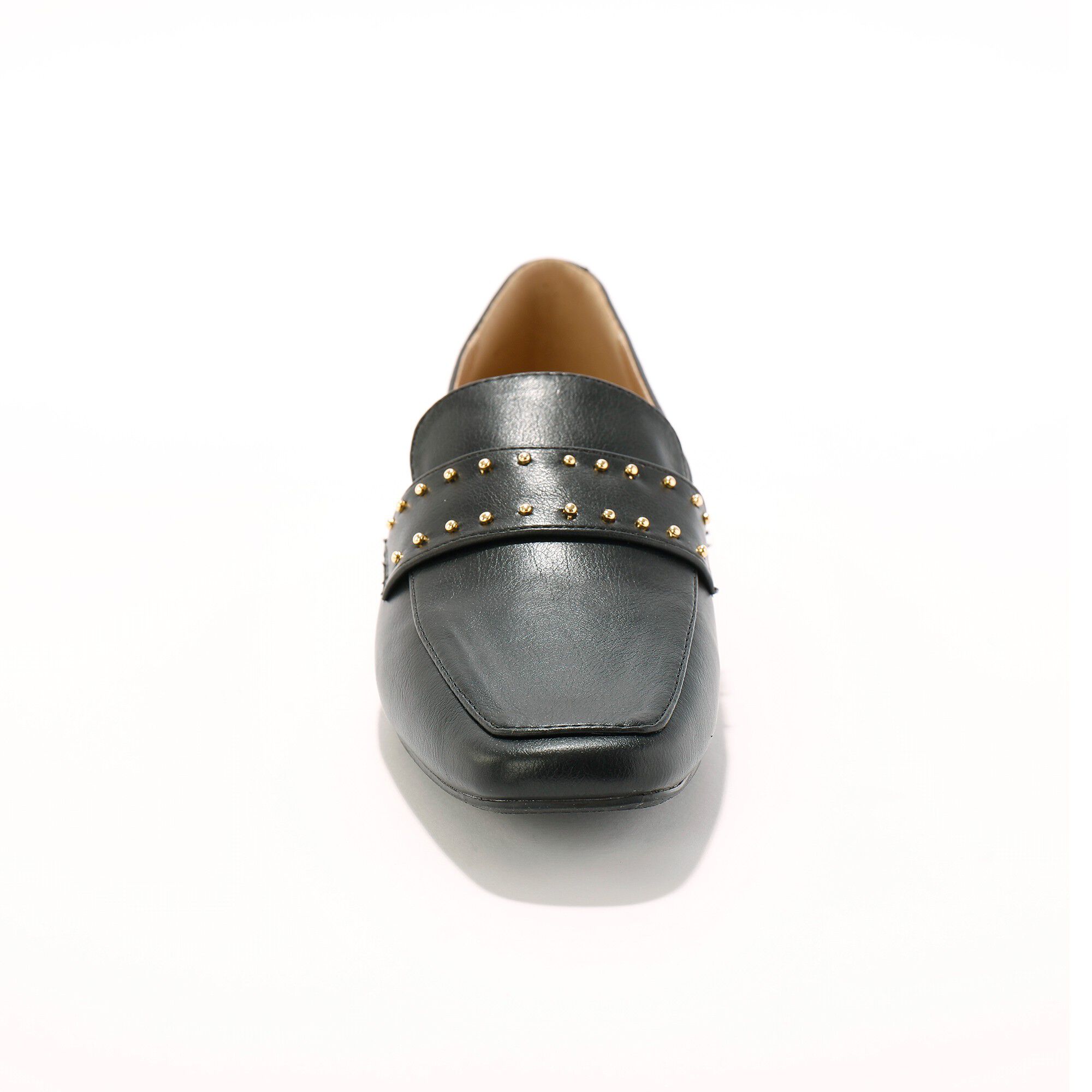 Mocassins cloutés à bout carré