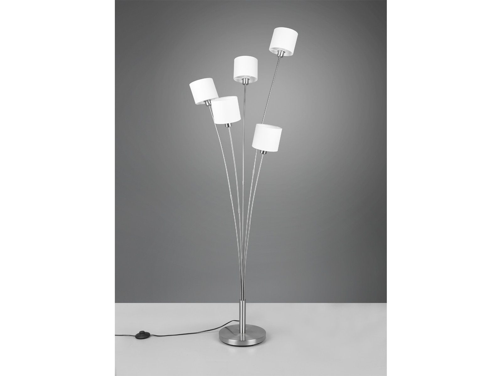 meineWunschleuchte LED Stehlampe, Dimmfunktion, LED wechselbar, Warmweiß, große ausgefallene moderne Designer-lampe dimmbar mehrflammig, H 163cm
