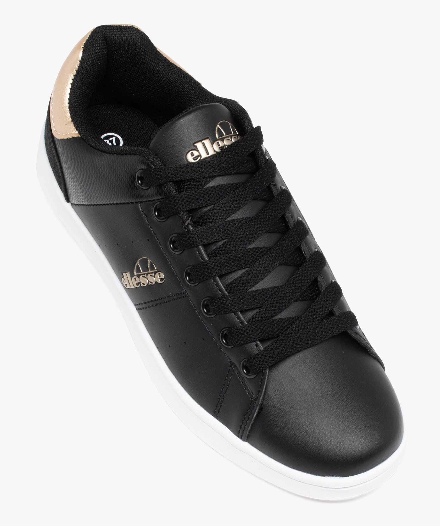 Baskets femme bicolores à lacets – Ellesse Eridan noir | GEMO