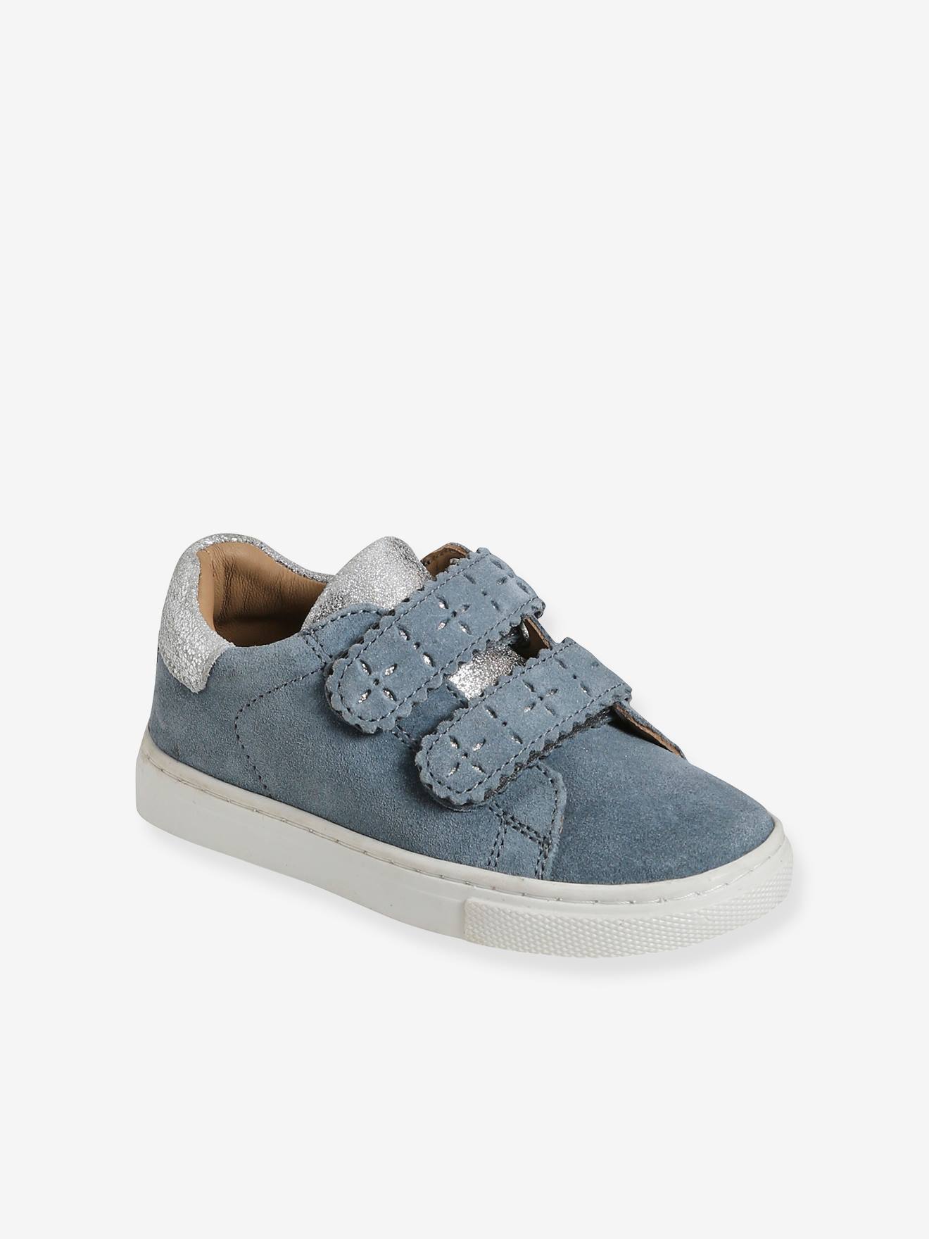 Baskets scratchées cuir fille collection maternelle bronze