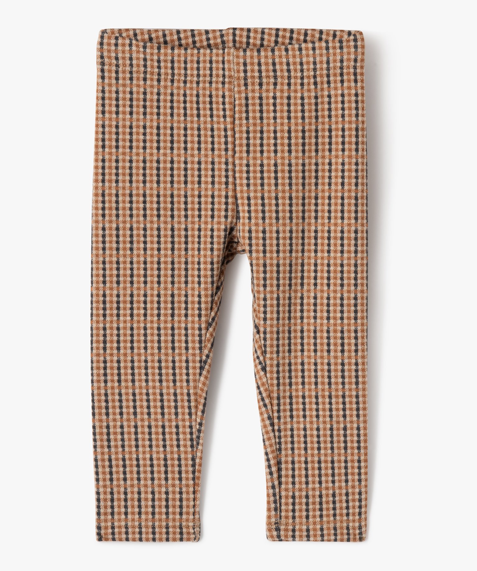 Pantalon en maille extensible à carreaux bébé fille carreaux | GEMO