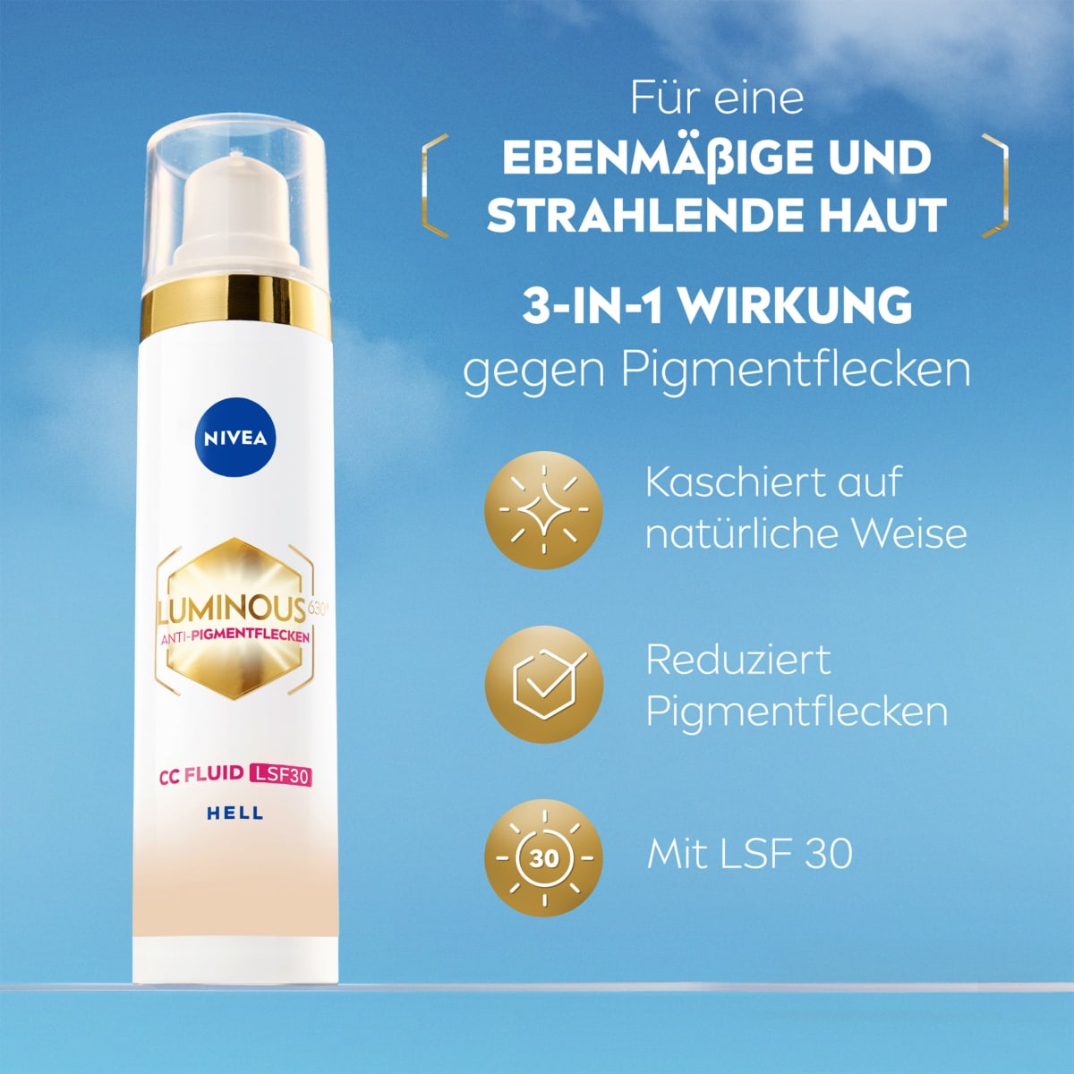 CC Creme Luminous 630 Getöntes Fluid Hell LSF 30, 40 ml