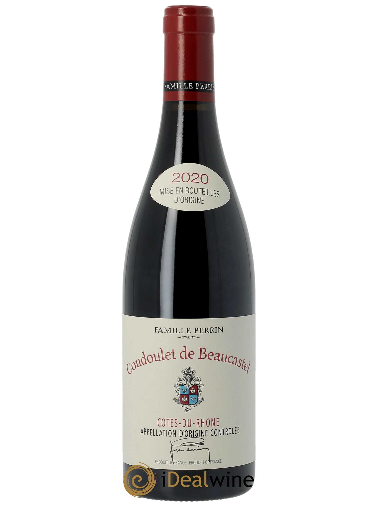 Côtes du Rhône Coudoulet de Beaucastel Famille Perrin  2020 - Lot de 1 Bouteille