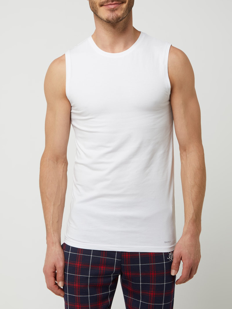 Tanktop mit Stretch-Anteil in weiß