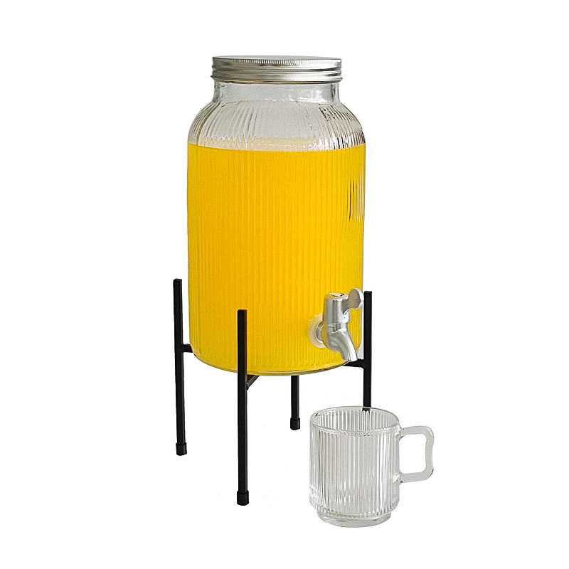 Cuisine Drikkedispenser 6 l glass m/kran