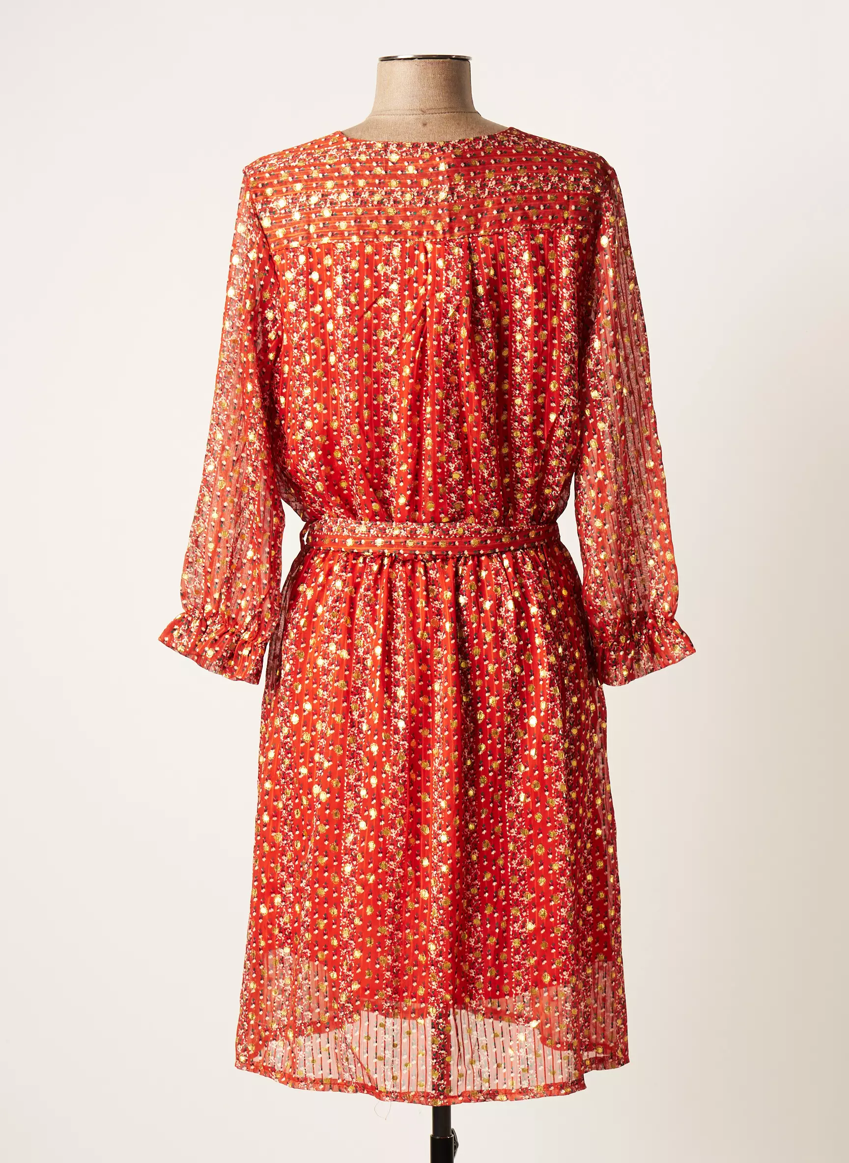 Lili Lala Robes Mi Longues Femme couleur orange