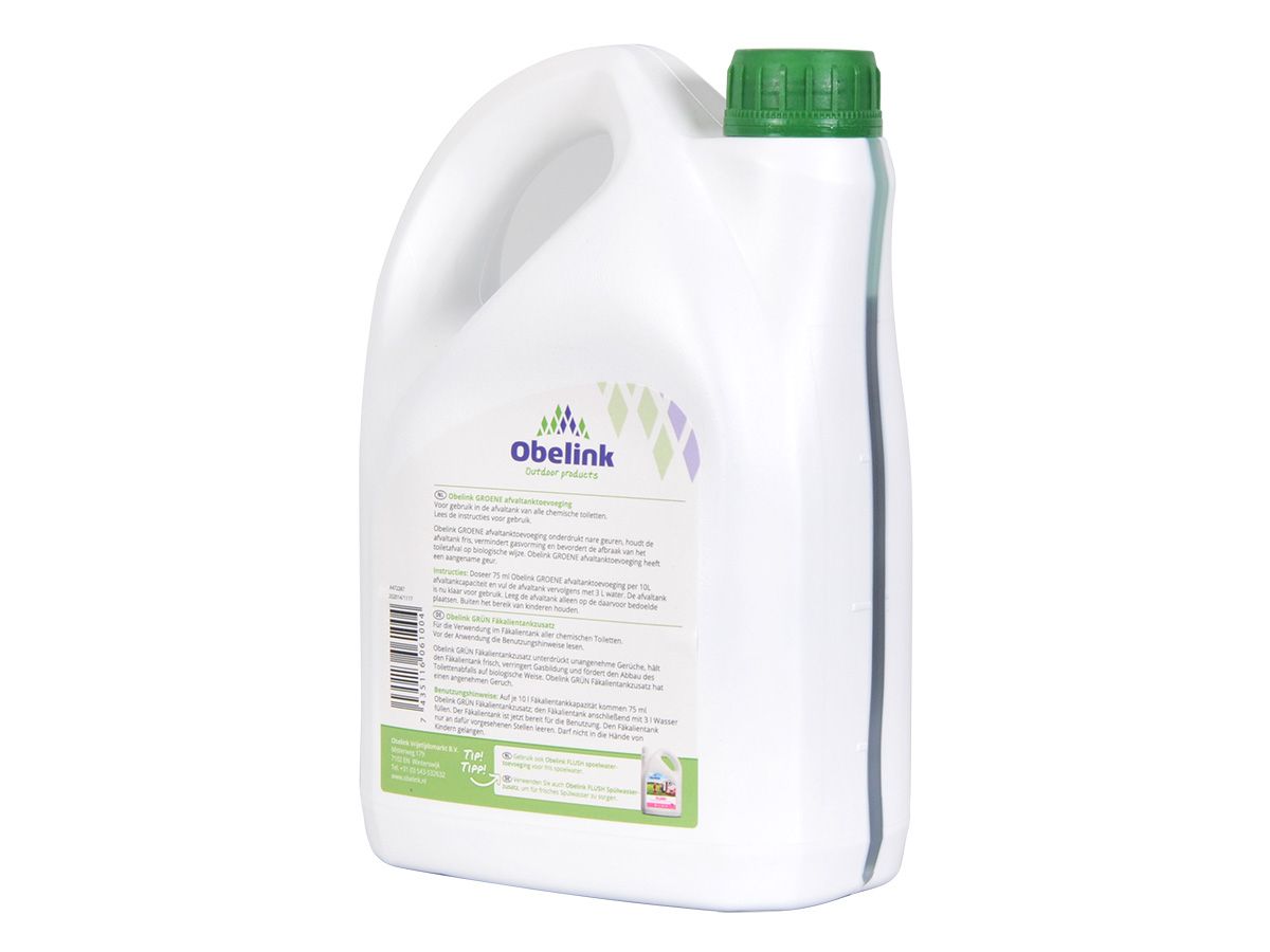 Obelink Green Toilet Sanitärflüssigkeit und Flush Spülwasserzusatz
