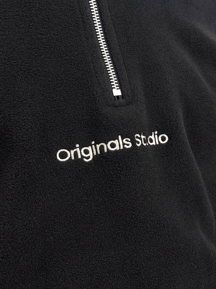Jack & Jones Fleecepullover in Schwarz günstig kaufen
