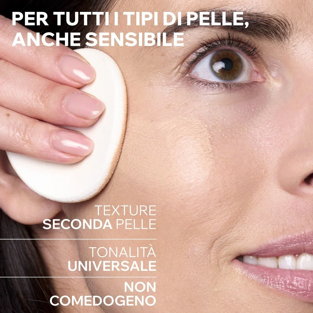 EAU THERMALE Hidratantna kompaktna krema za lice s toniranom vodom SPF30 - Kremasti puder, Kompaktni puder
