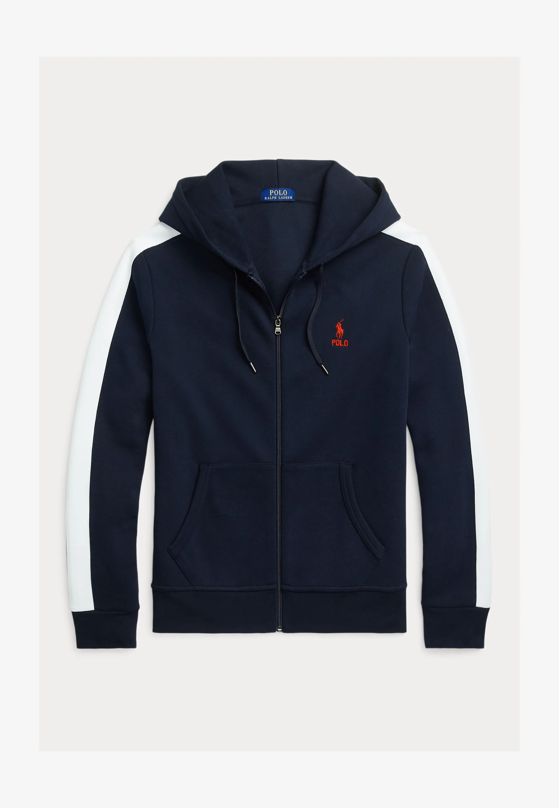 Sudadera con capucha y cremallera completa de malla de punto doble de Polo Ralph Lauren - Sudadera con cremallera