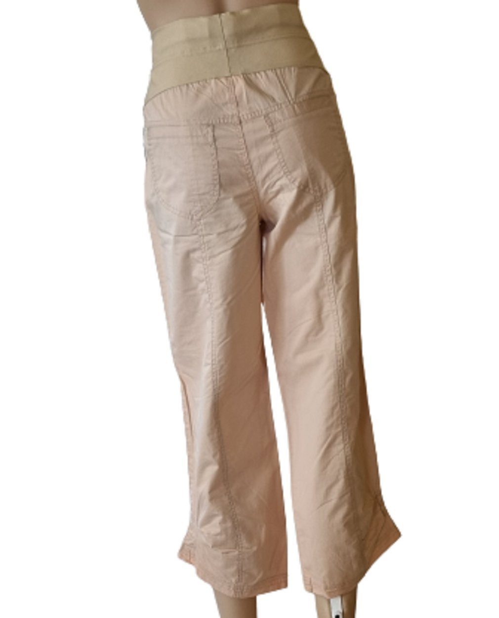 christoff Stretch-Umstandshose ORA-22078 beige 3/4-Länge Taillenhöhe