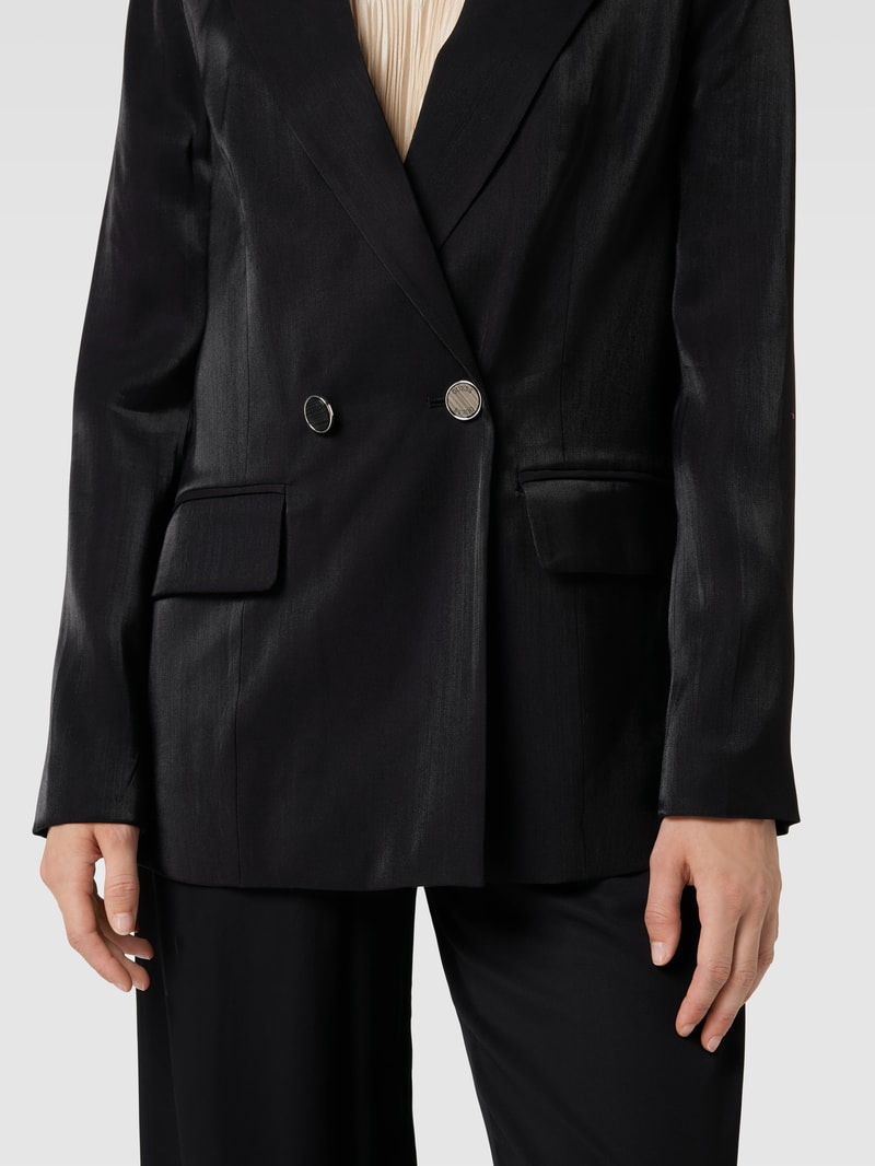 Blazer mit Reverskragen Modell 'ADRIANA' in schwarz