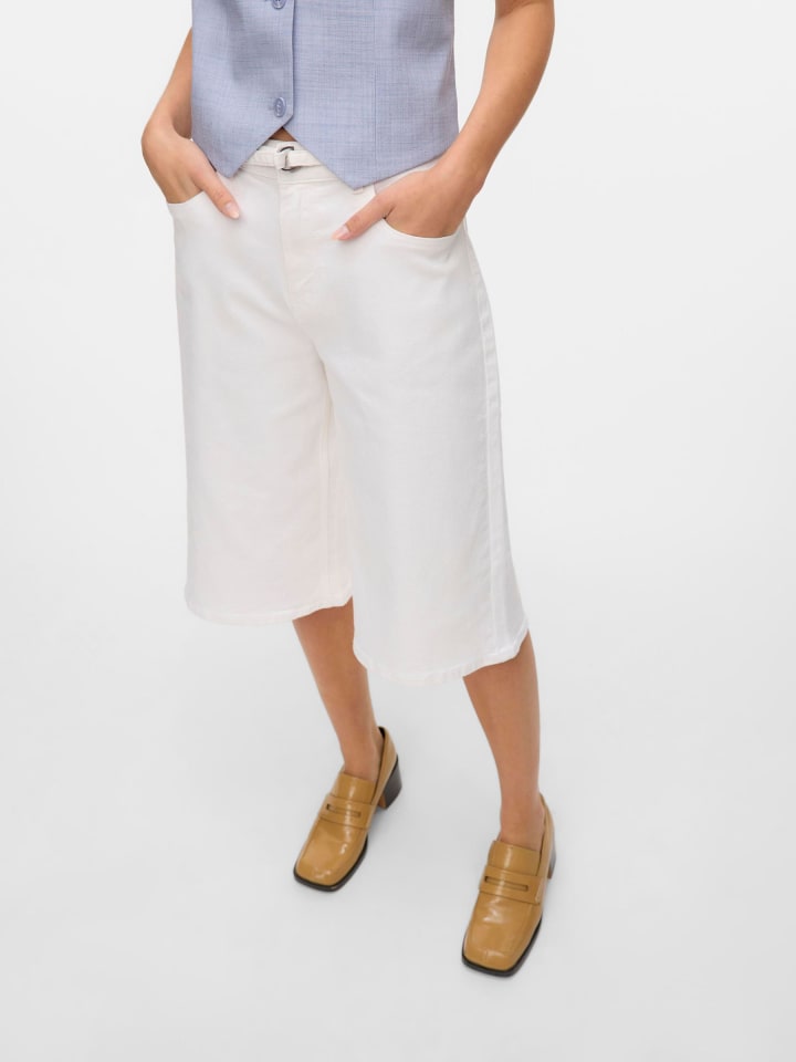 Vero Moda Jeans-Shorts in Bright White günstig kaufen