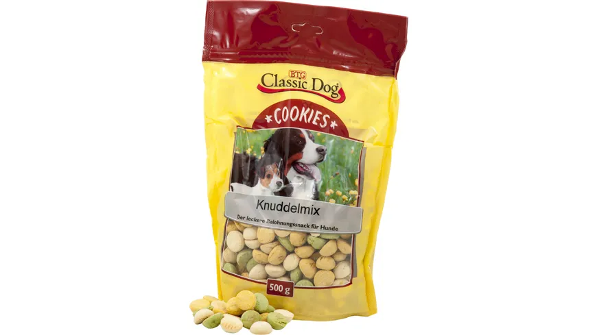 Classic Dog Hundesnack Cookies Knuddelmix 500 g