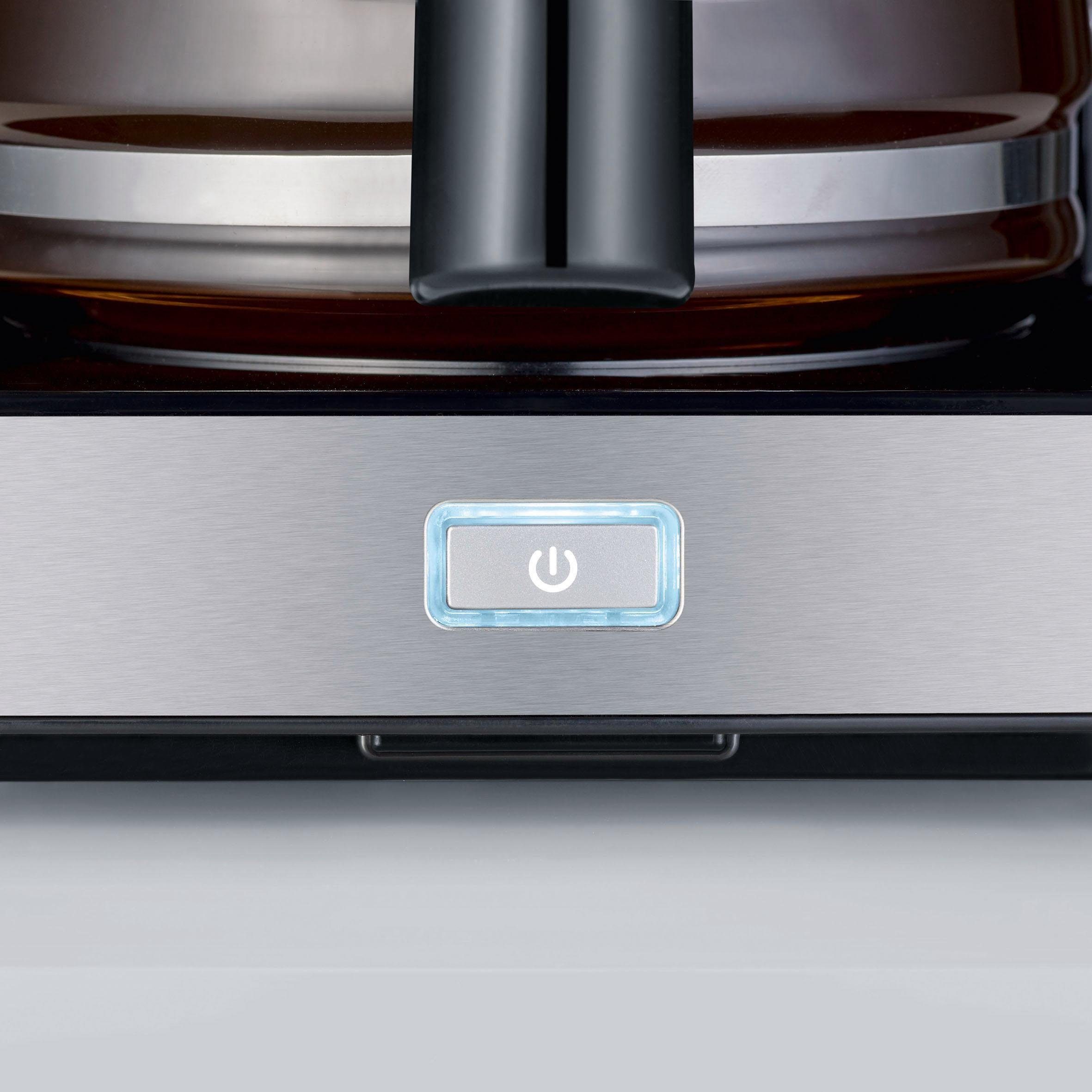 Graef Filterkaffeemaschine FK 402, 1,25l Kaffeekanne, Korbfilter 1x4, mit Glaskanne, schwarz