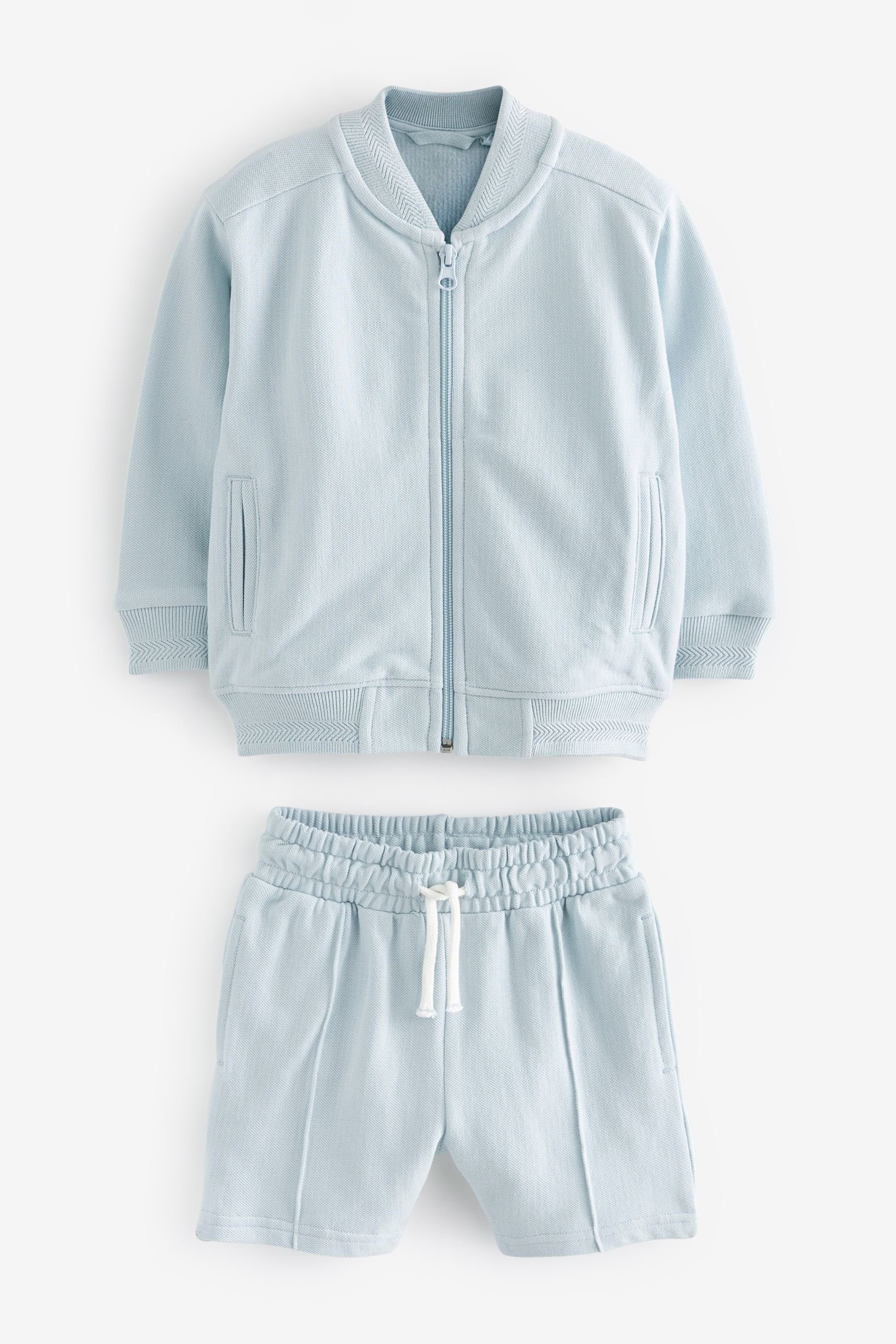 Next Sweatanzug Letterman Jacke und Shorts im Set (2-tlg)