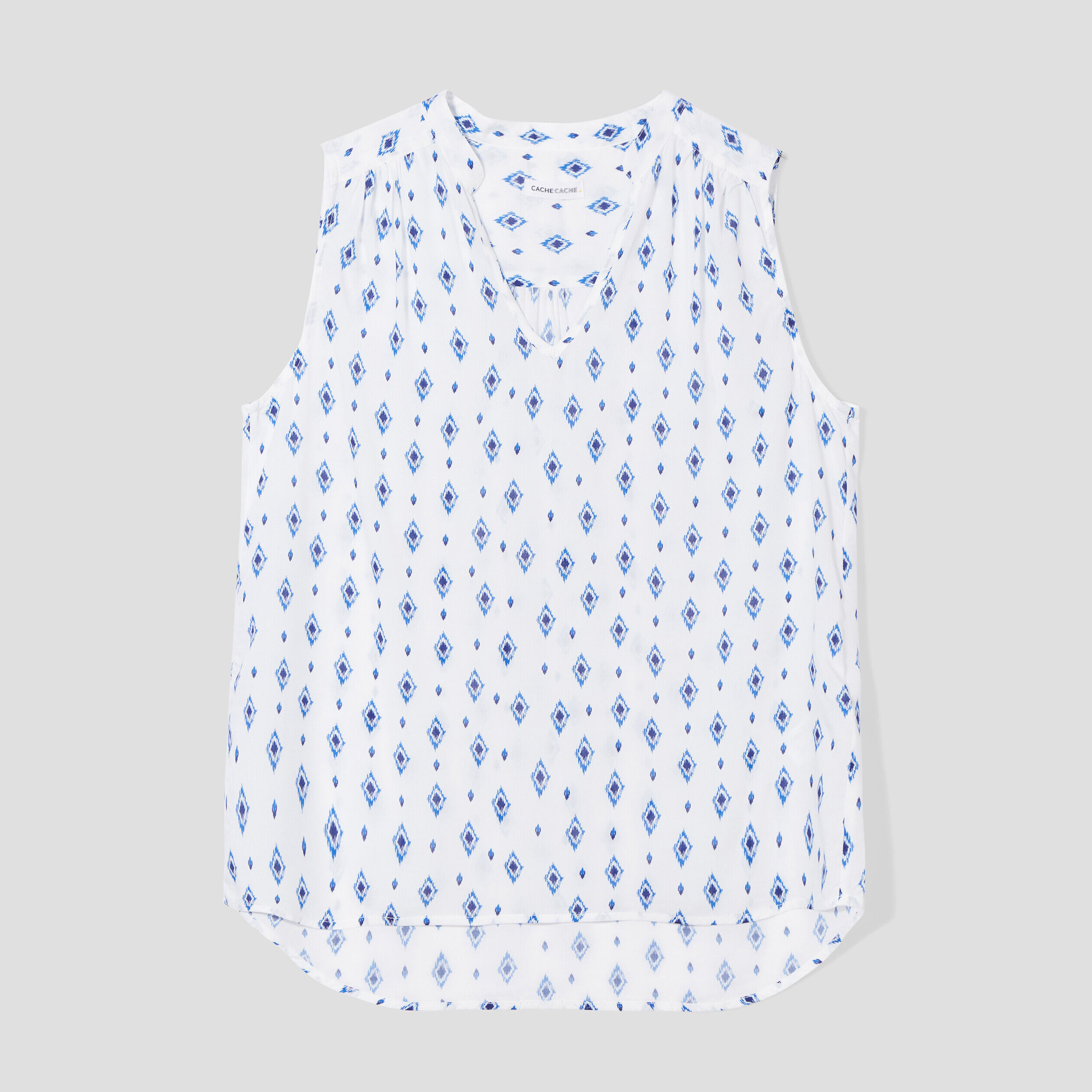 Blouse sans manches blanc femme | Cache Cache