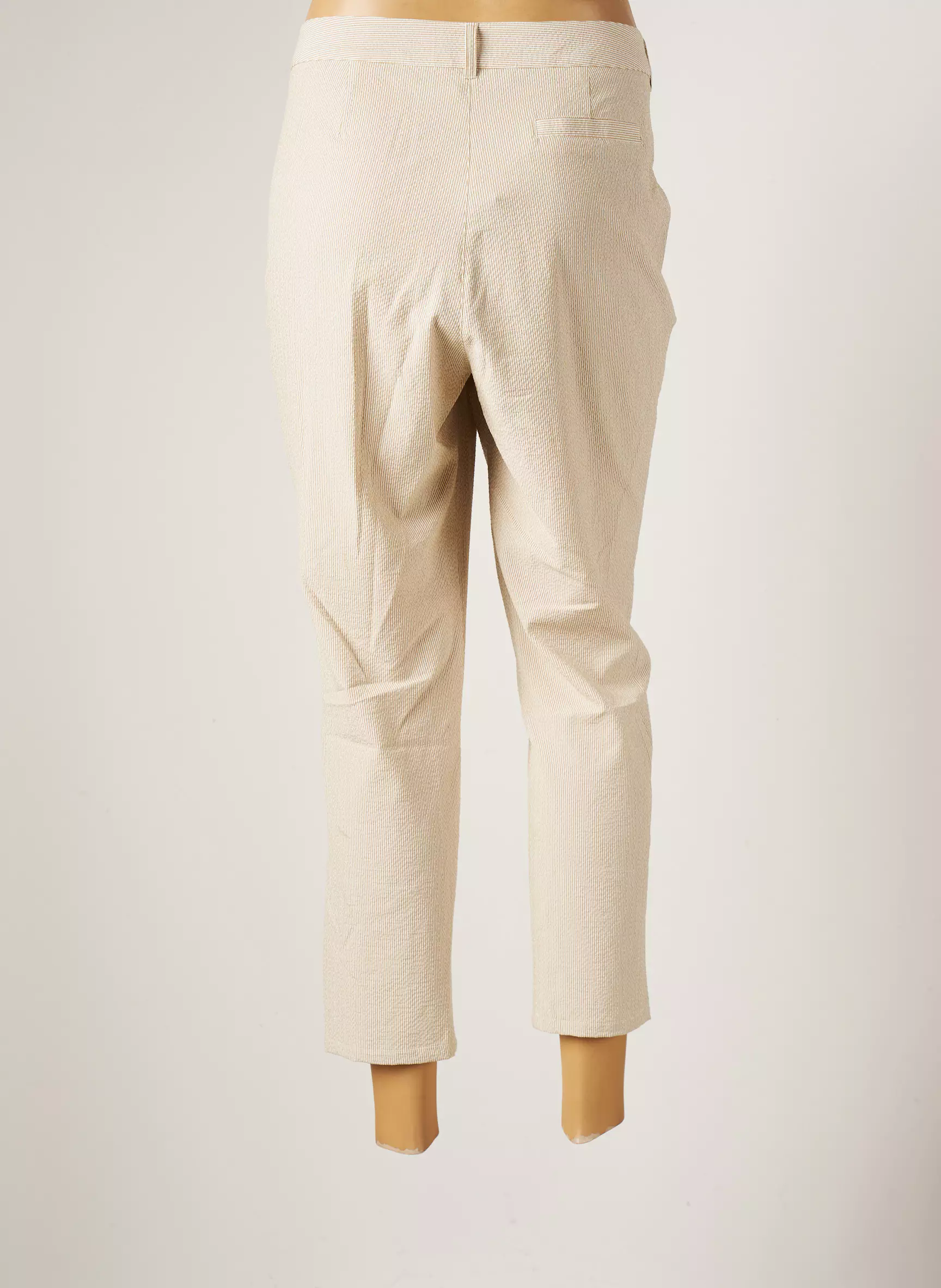 Mado Et Les Autres Pantalon7 8 Femme couleur beige