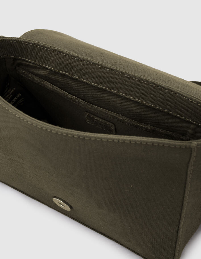 Le sac 111 Lena canevas coton kaki et camouflage femme