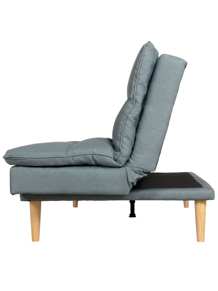 MCW Schlafsofa M79 Schlaffunktion Liegefläche 180x110cm, Stoff/Textil blau-grau günstig kaufen onesize