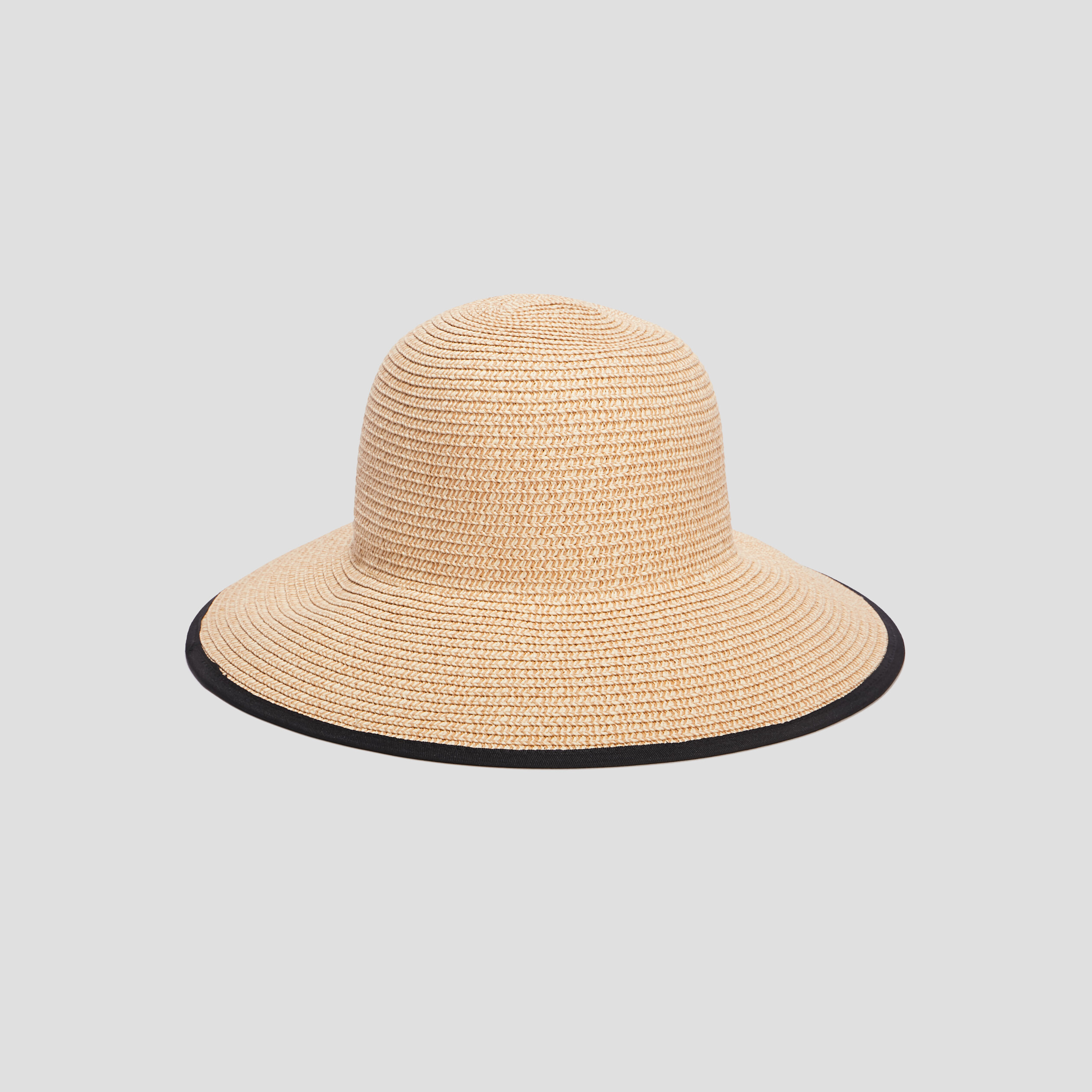 Chapeau en paille noir femme | La Halle