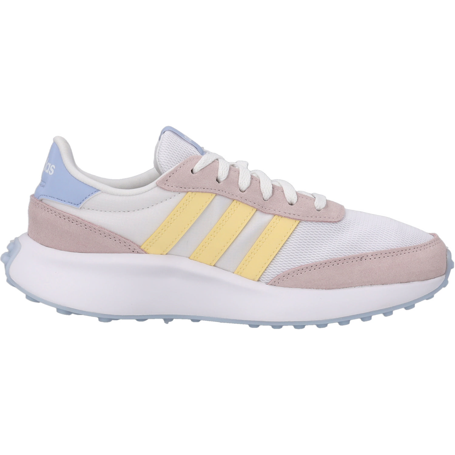 Adidas Run 70s W, Sneakers Low, Damen, white/almost yellow/almost pin