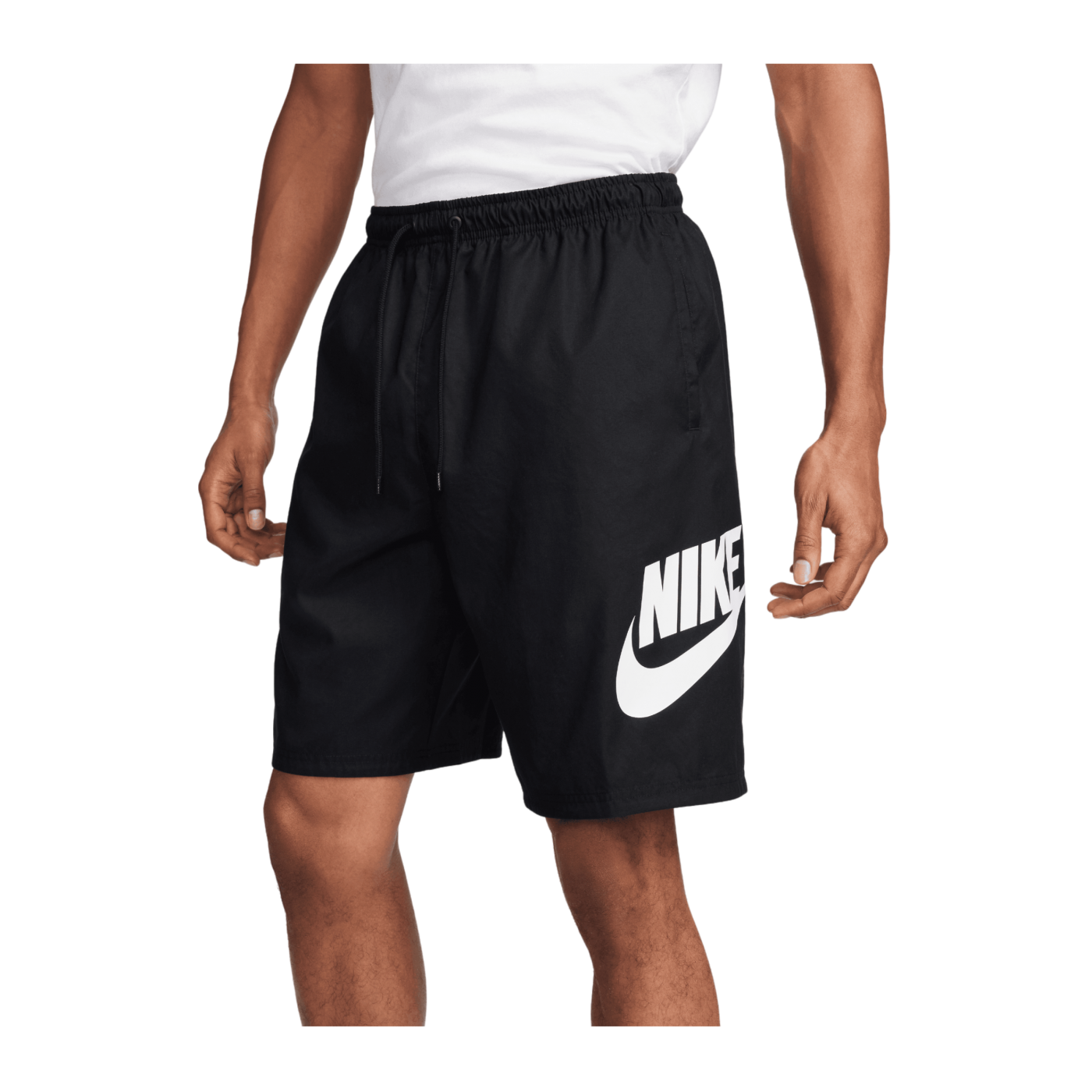 Nike Club Woven Short Schwarz Weiss F010
