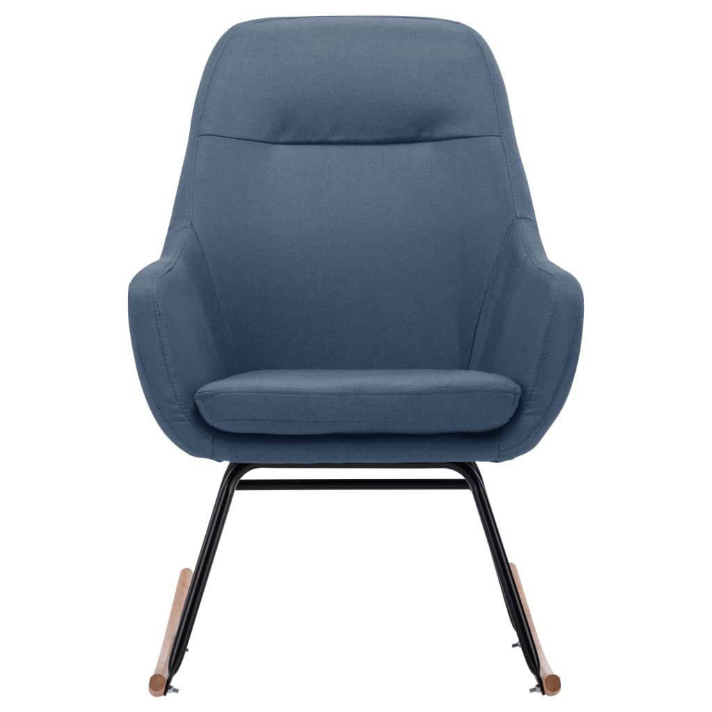 möbelando Schaukelstuhl Balzhausen (BxHxT: 61x89x80,5 cm), aus Stoff in Blau