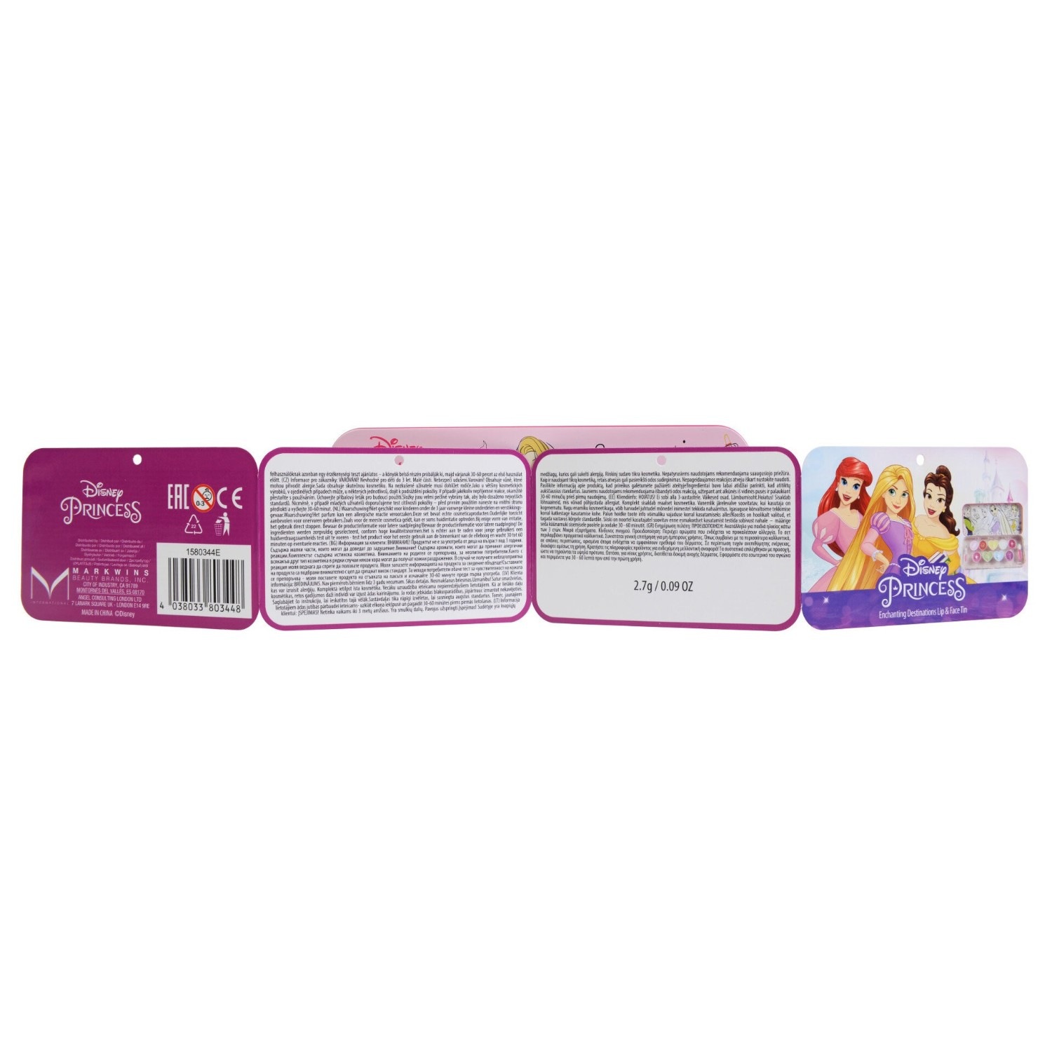 Disney Princess Betoverende Bestemmingen Lip & Face Tin
